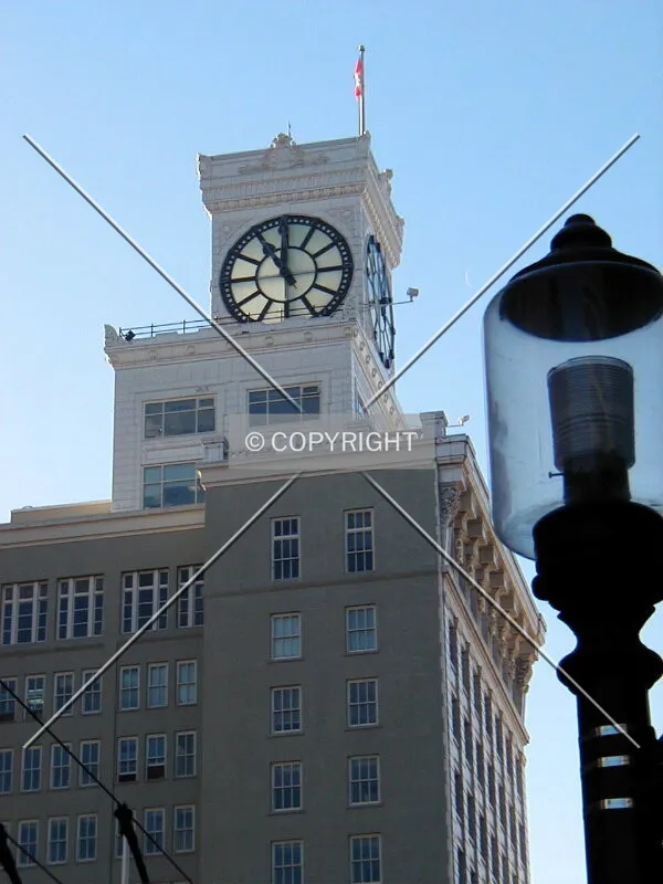 The famous Block clock still telling time