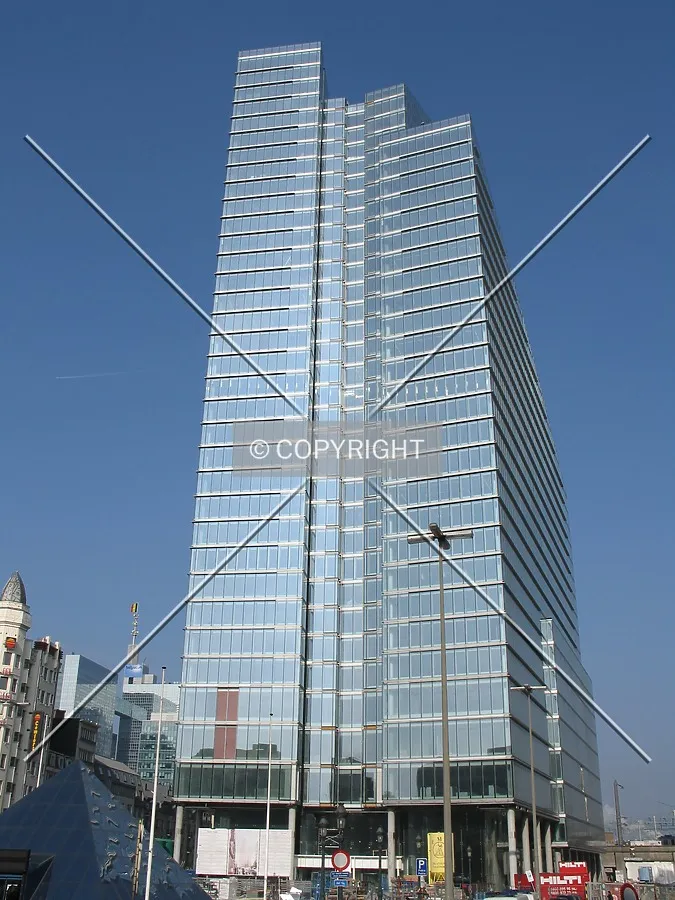 Looking up from the south