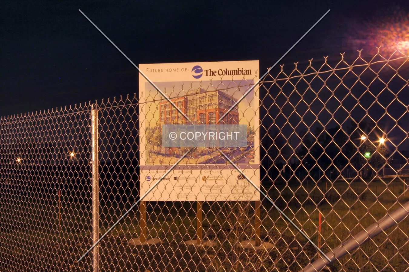 Building construction sign