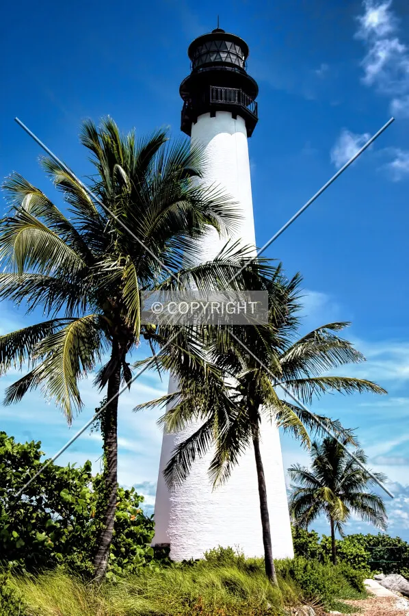 Cape Florida Lighthouse, Key Biscayne, Florida, U.S.A.
