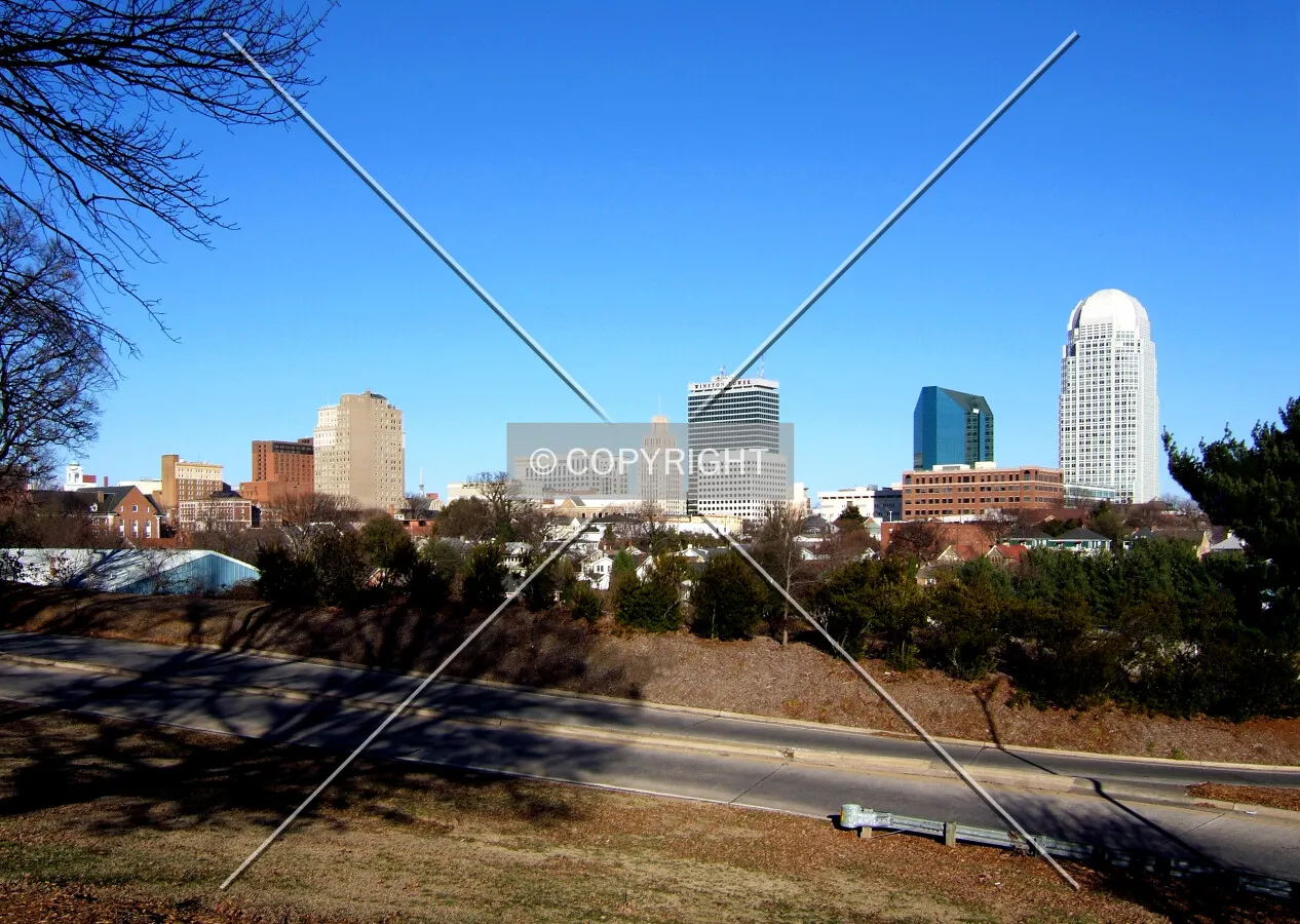 Downtown from the southwest