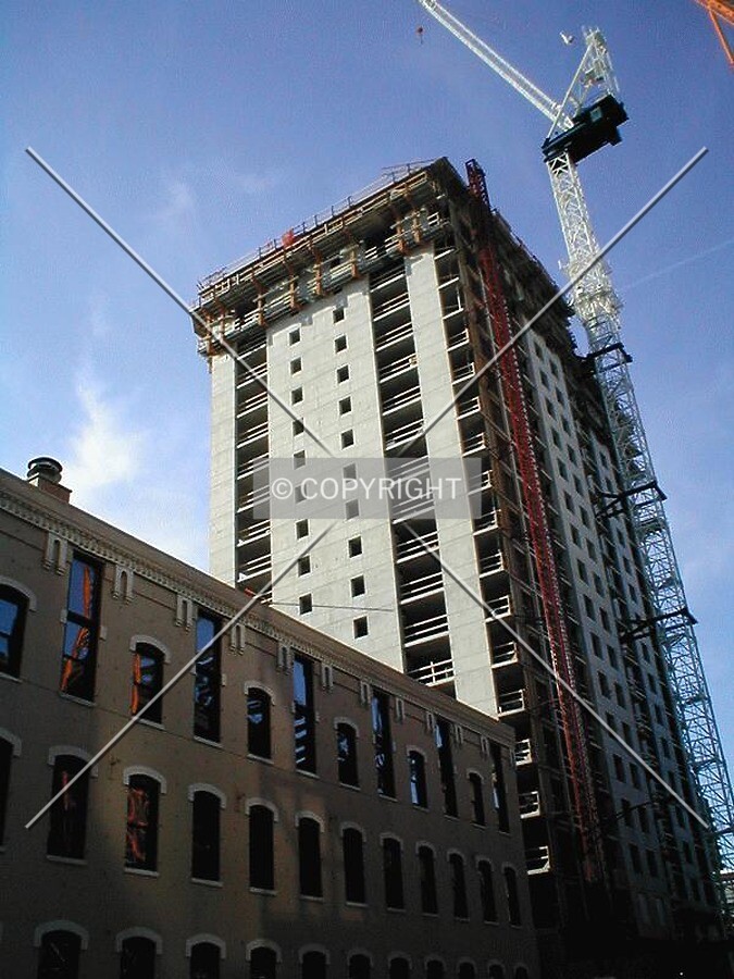 Looking north along Jefferson Street