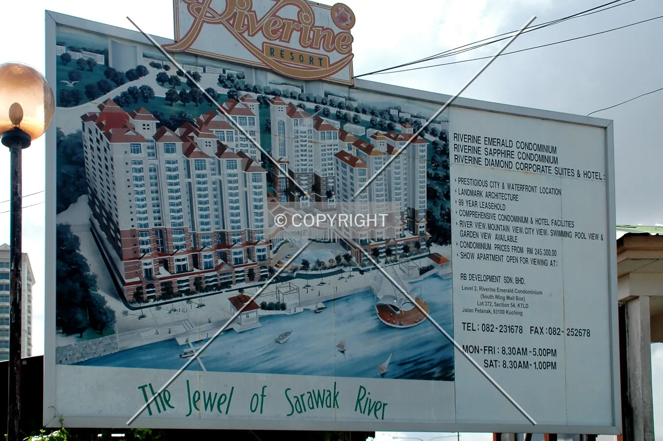 Billboard at the building site