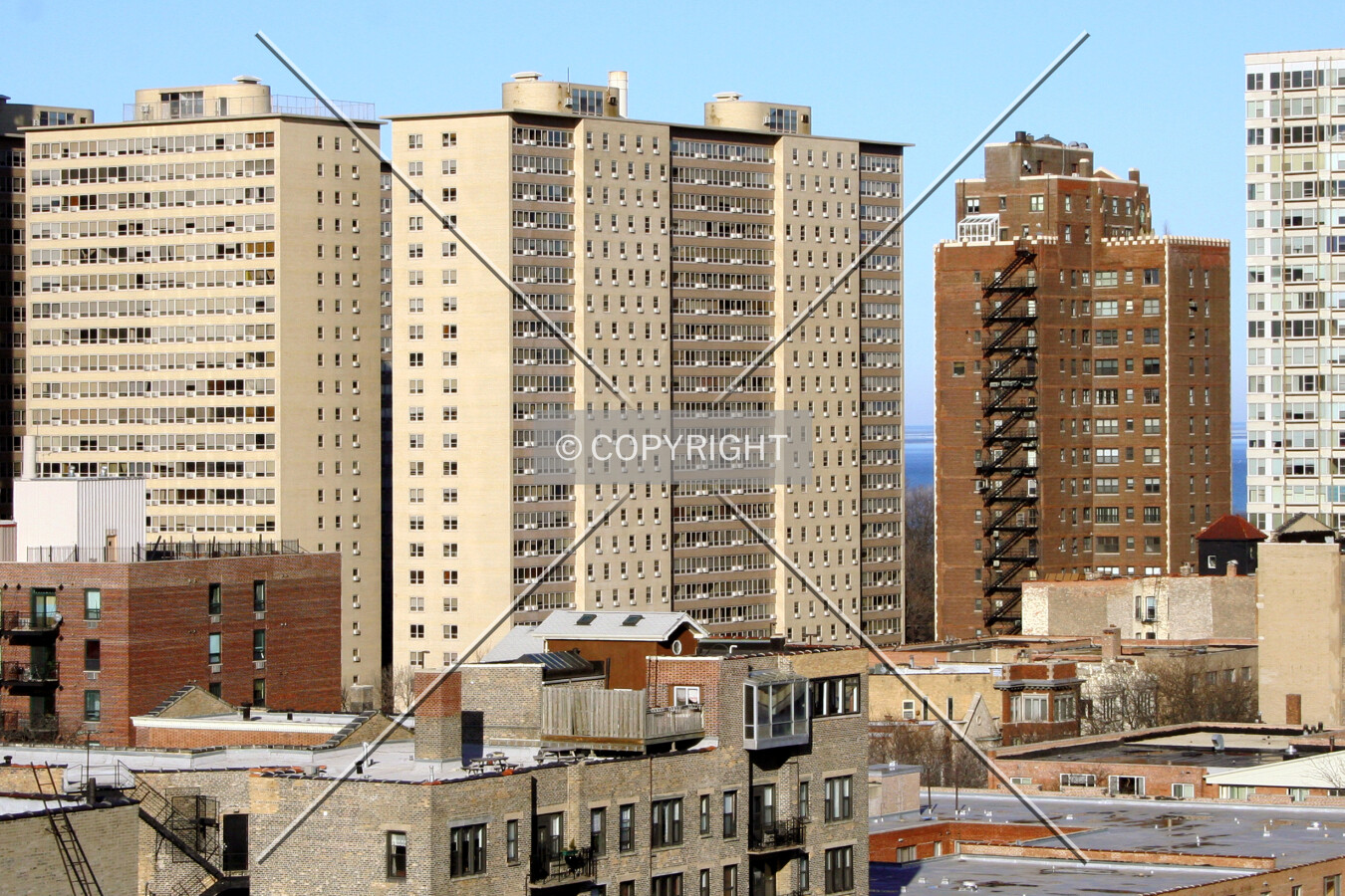 Looking northeast from the 12th floor of Park View East