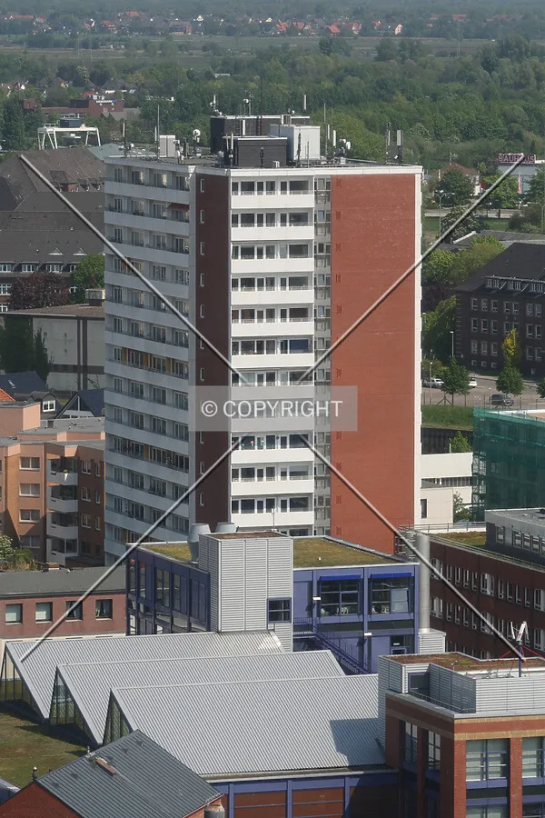 Elevated view from the southwest