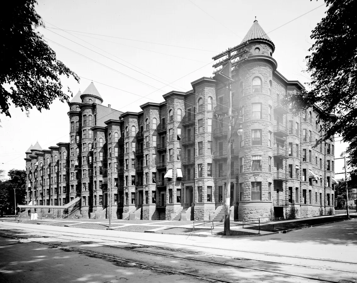 Vintage view from the southwest