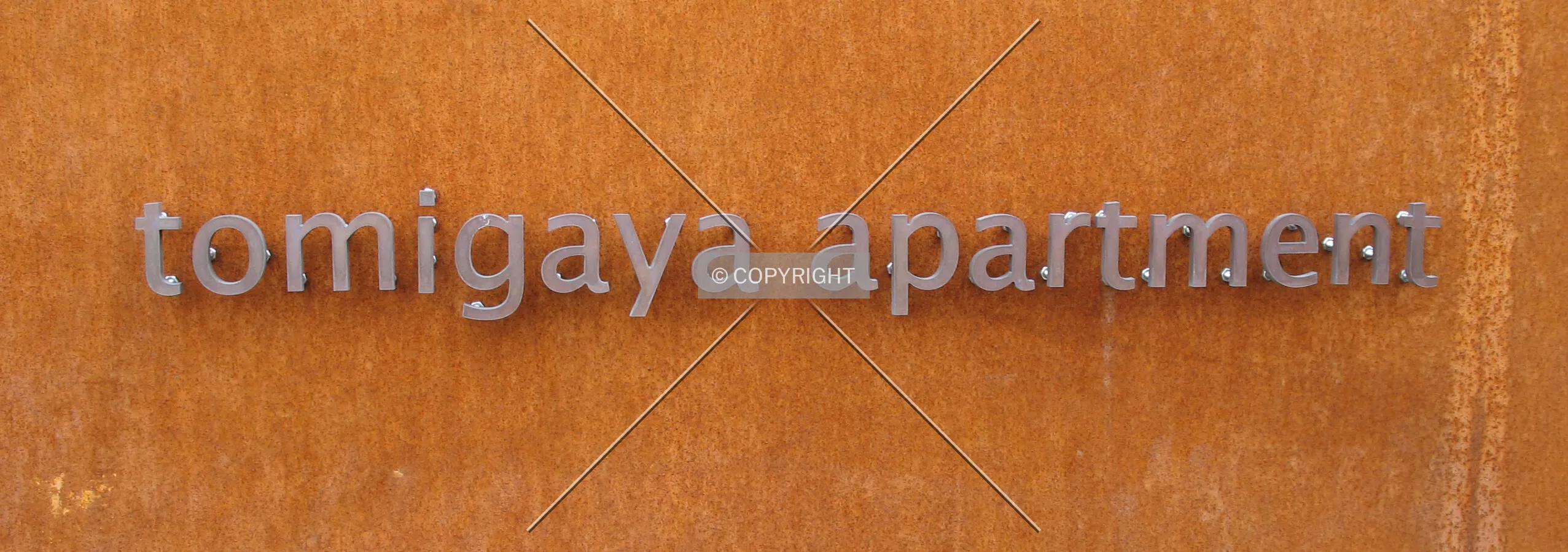 Name-plate near the front entrance