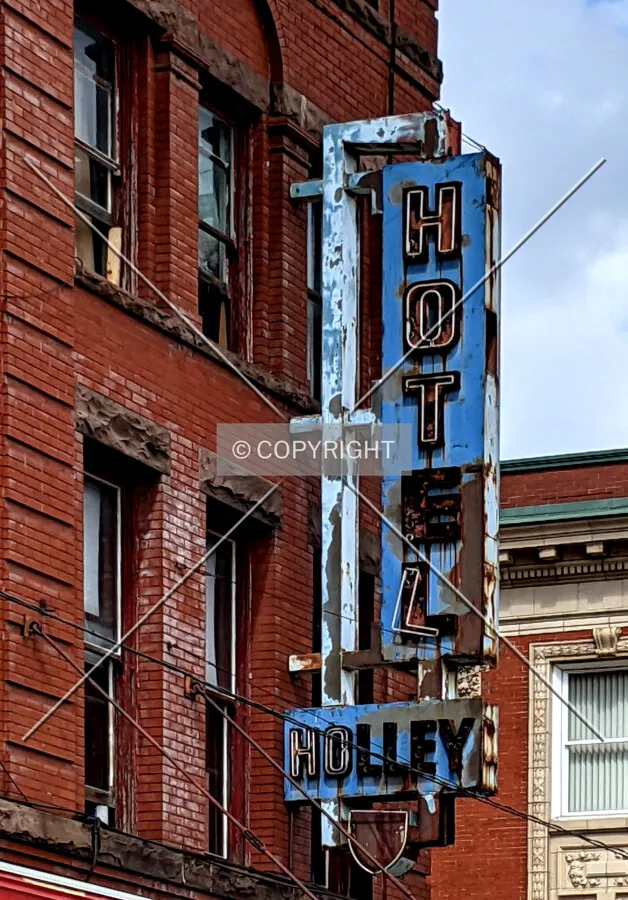 Original signage detail