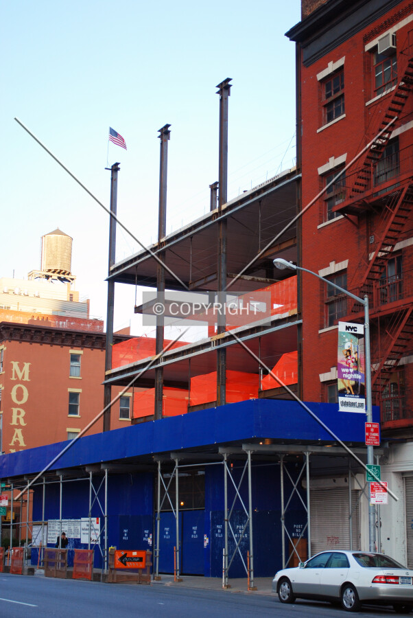 View along 10th from the southwest