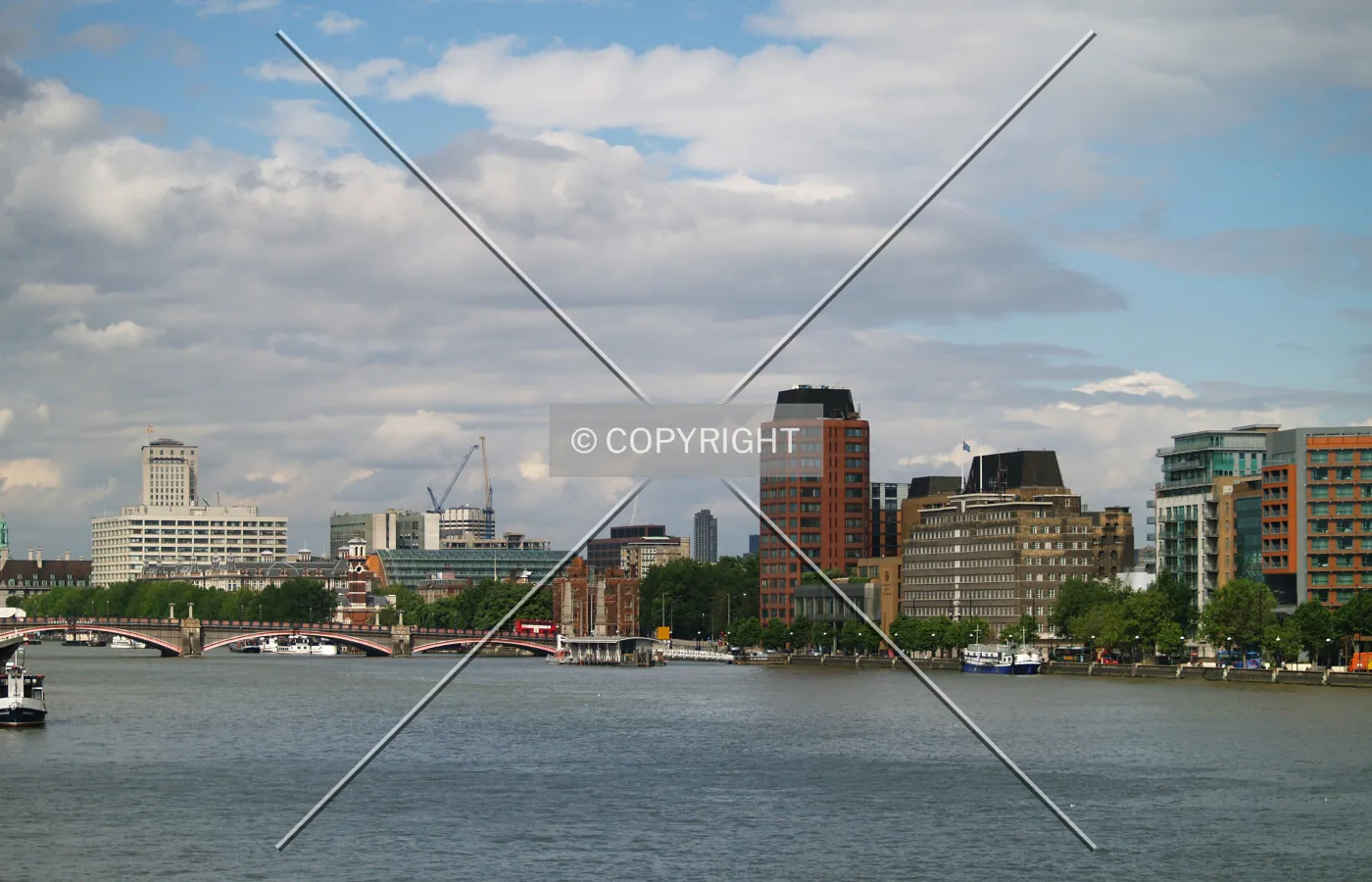 Looking toward Kennington from Vauxhall Bridge