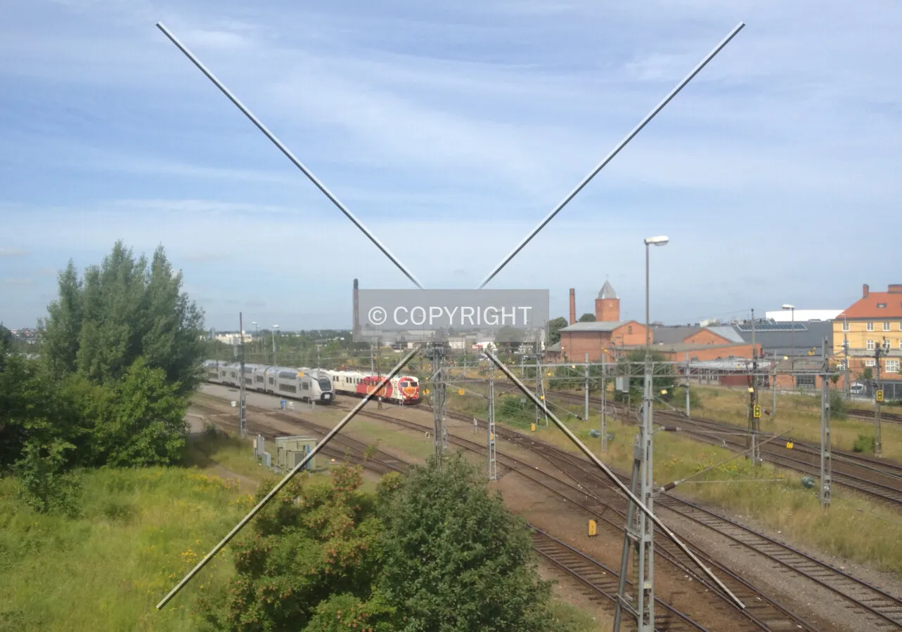 Rail tracks in Linköping