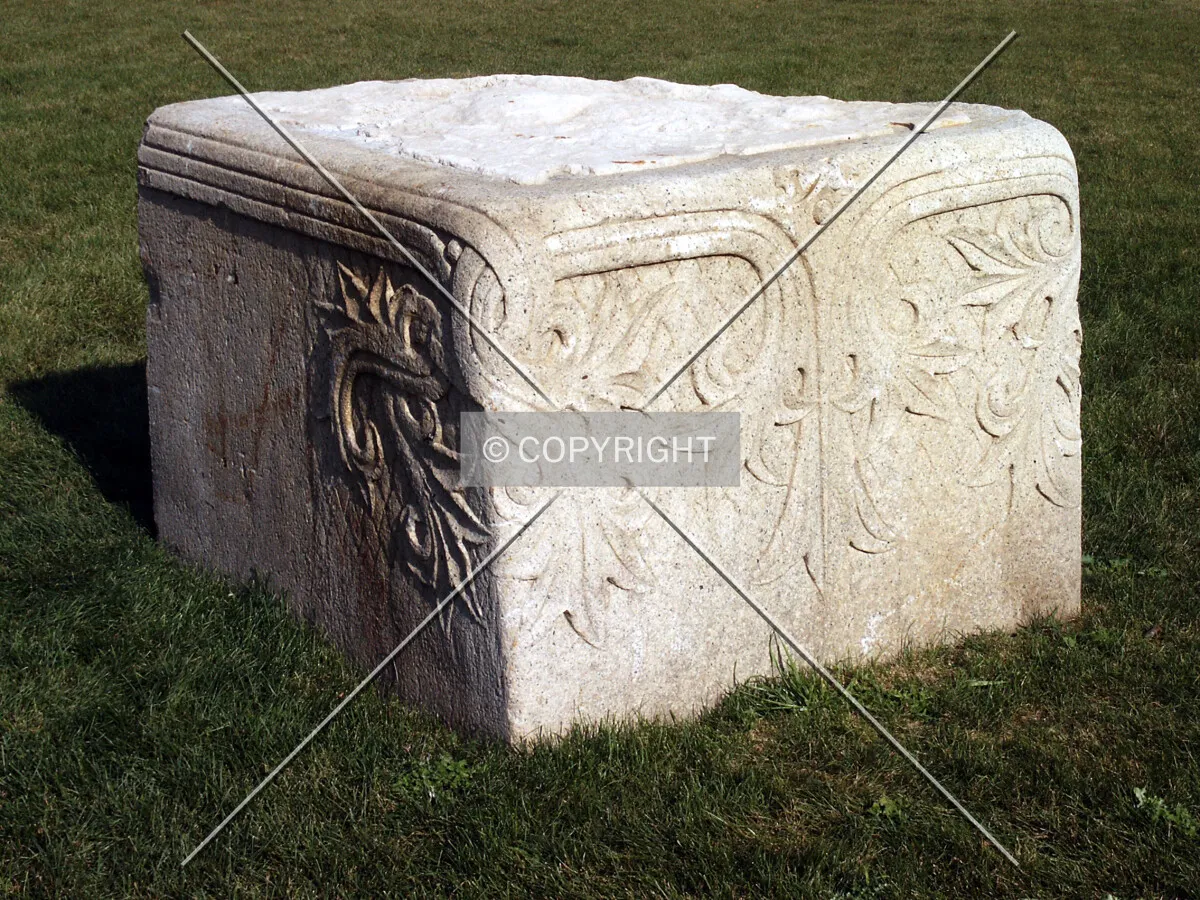 A remnant near the building's site in Grant Park