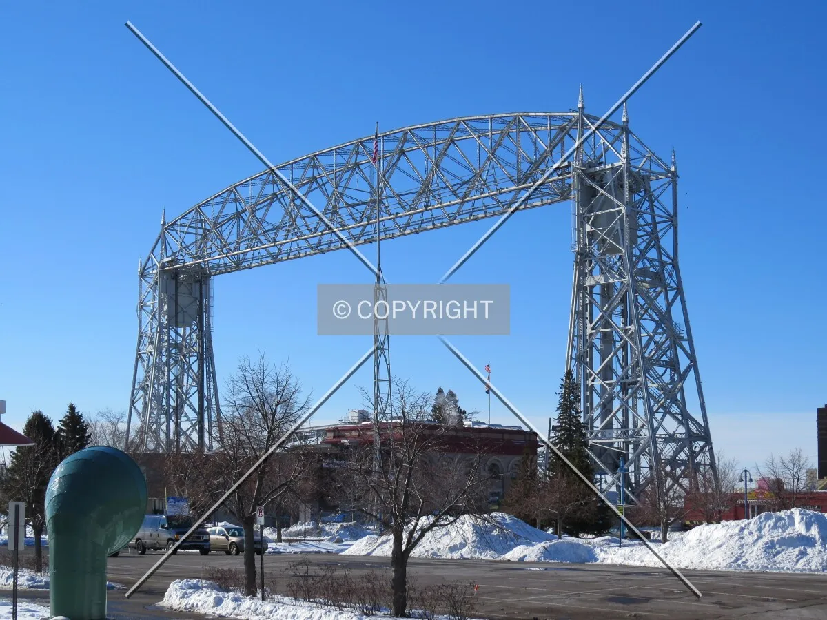 View to the southwest from the Duluth Lakewalk