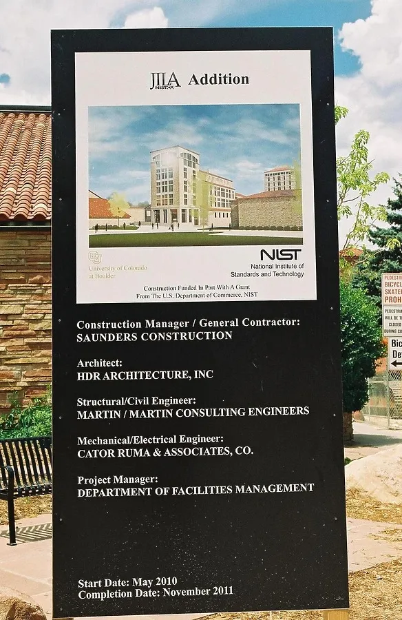 Construction signage