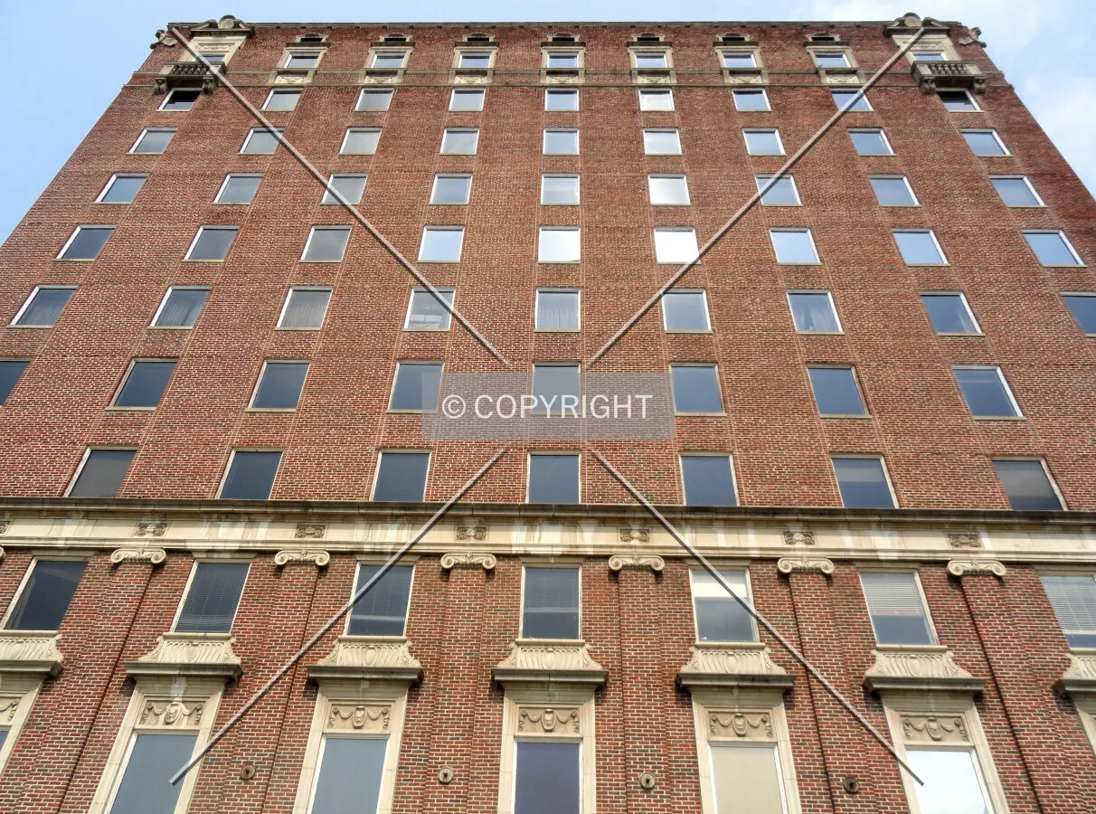 Looking up the North 6th Street side
