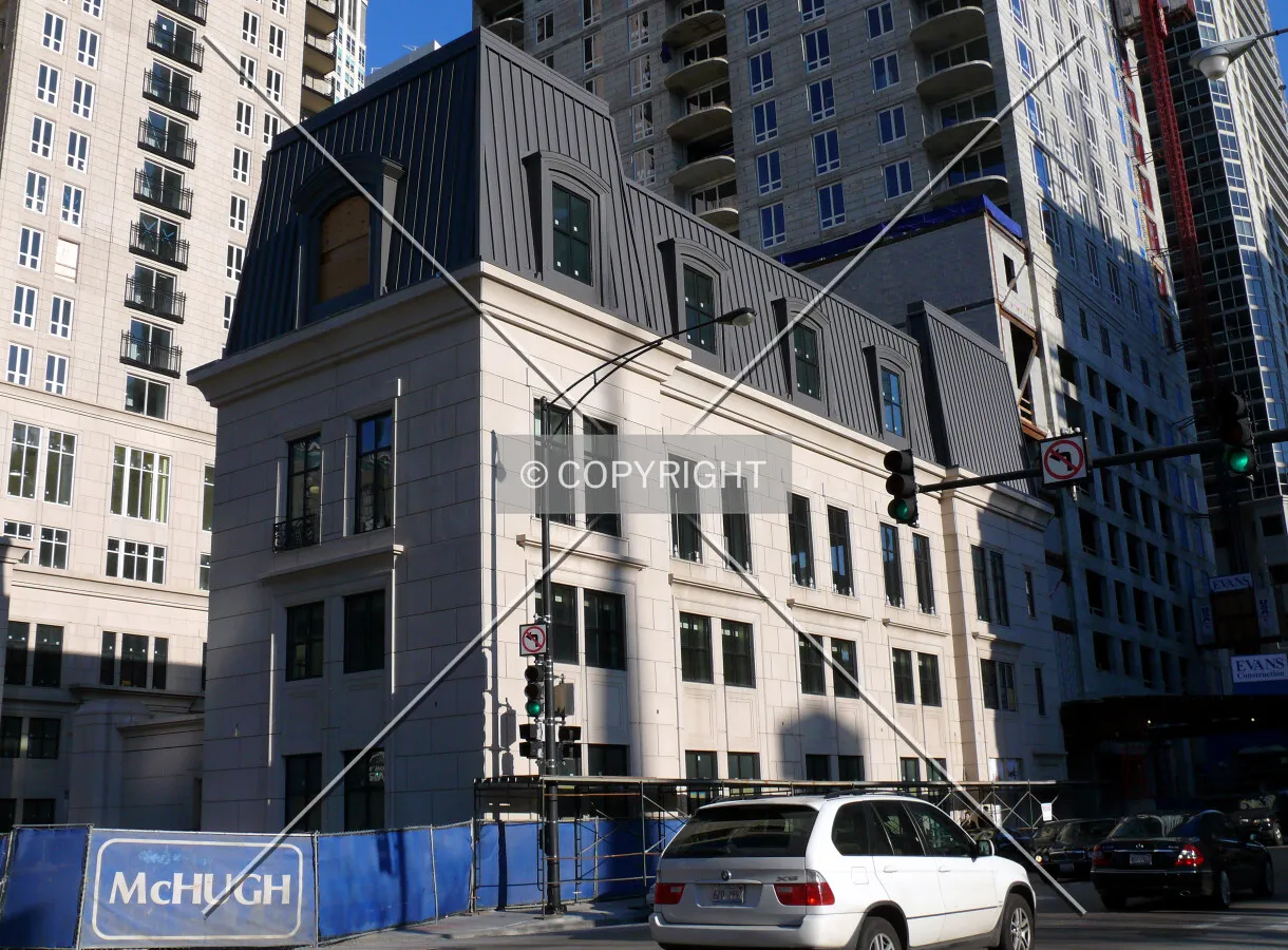 Retail section of project facing State Street