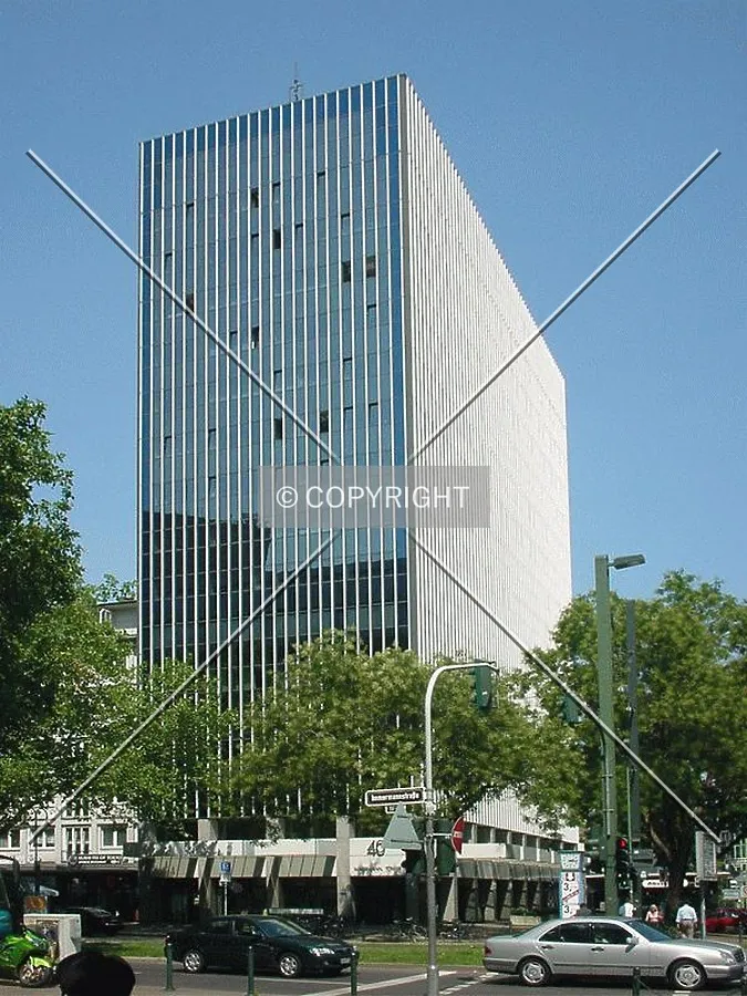 Corner view; as seen from Immermannstraße