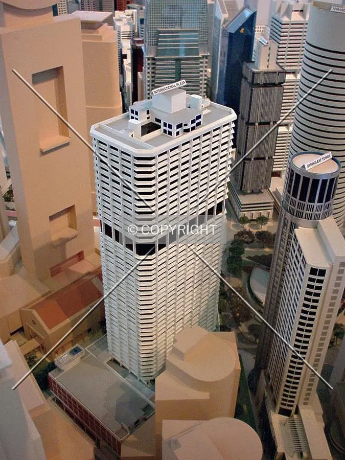 International Plaza in the Singapore city model at URA Centre