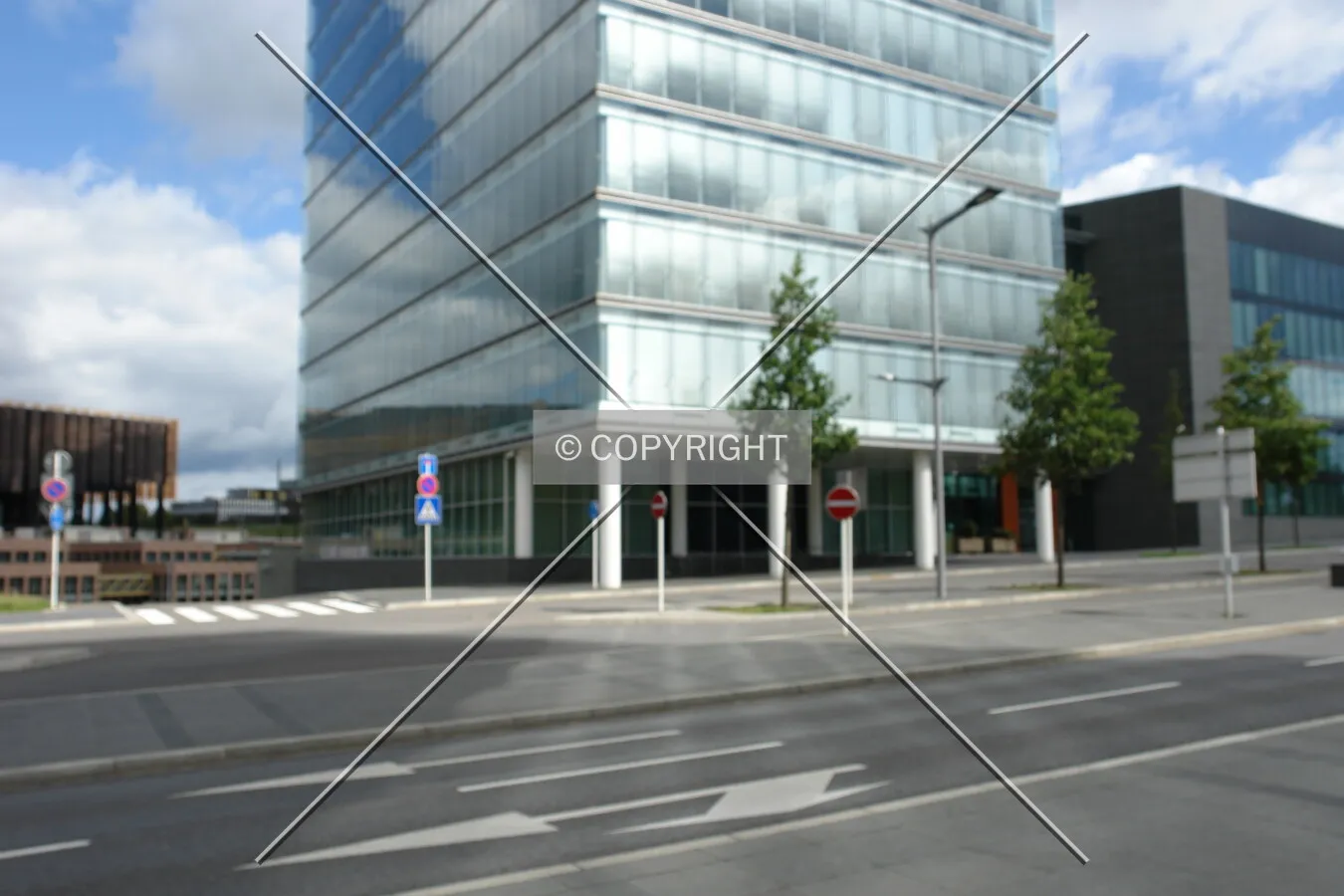 The street in front of the tower