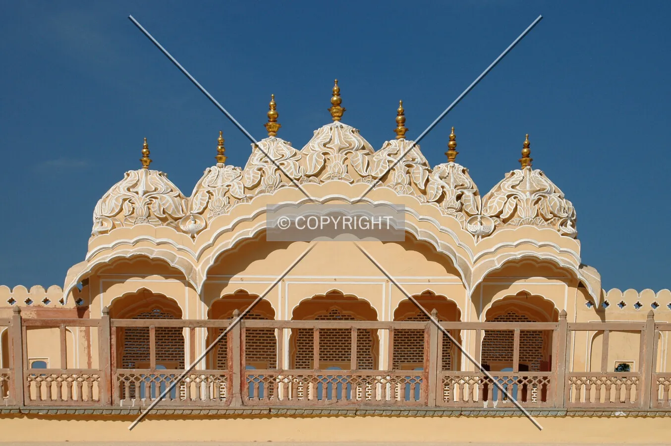 Top of the west pavilion