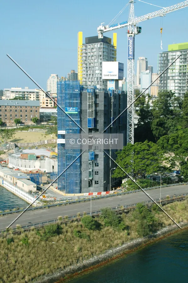 Elevated view from Anzac Bridge