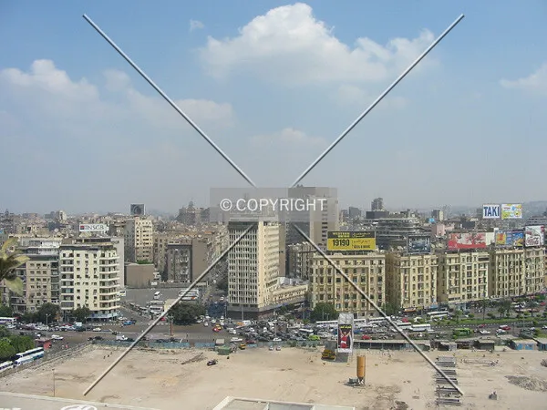 Looking east from the Nile Hilton