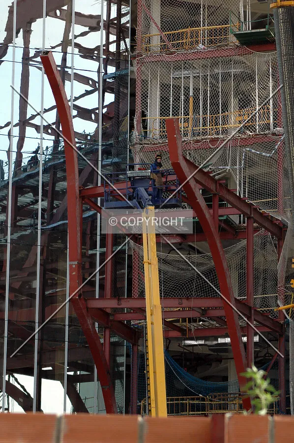 Second projection steel frame