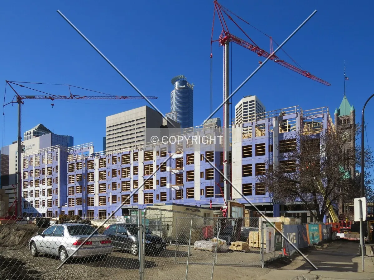 View to the southwest from 4th Street South