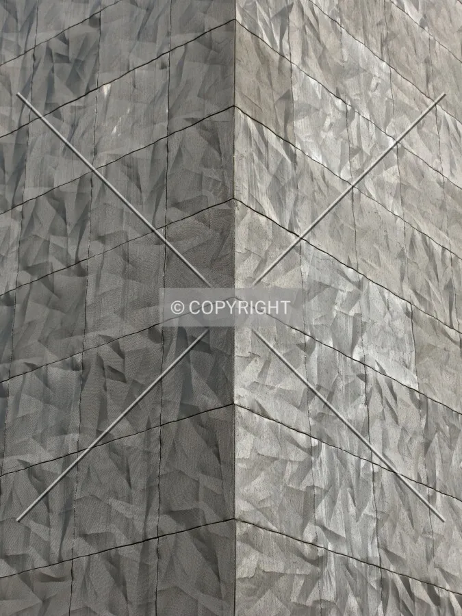 Facade detail on the southeast corner