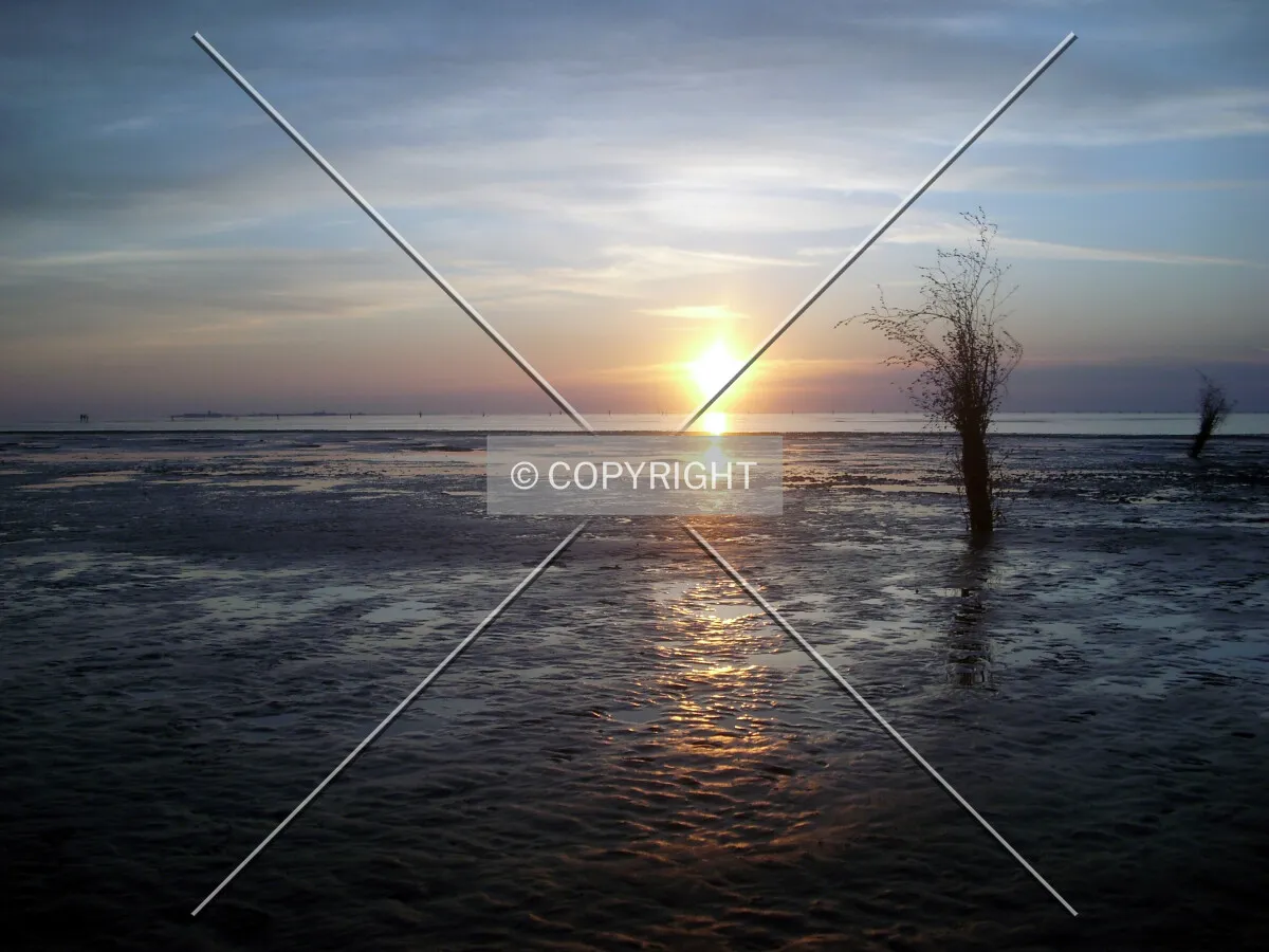 North Sea impression sunset