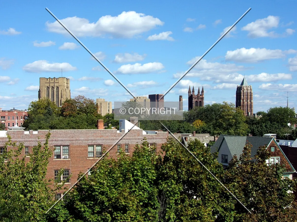 Yale skyline from the southwest