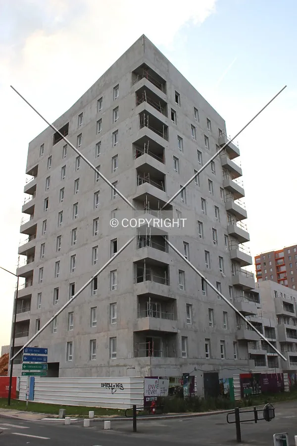 Corner view from the west.