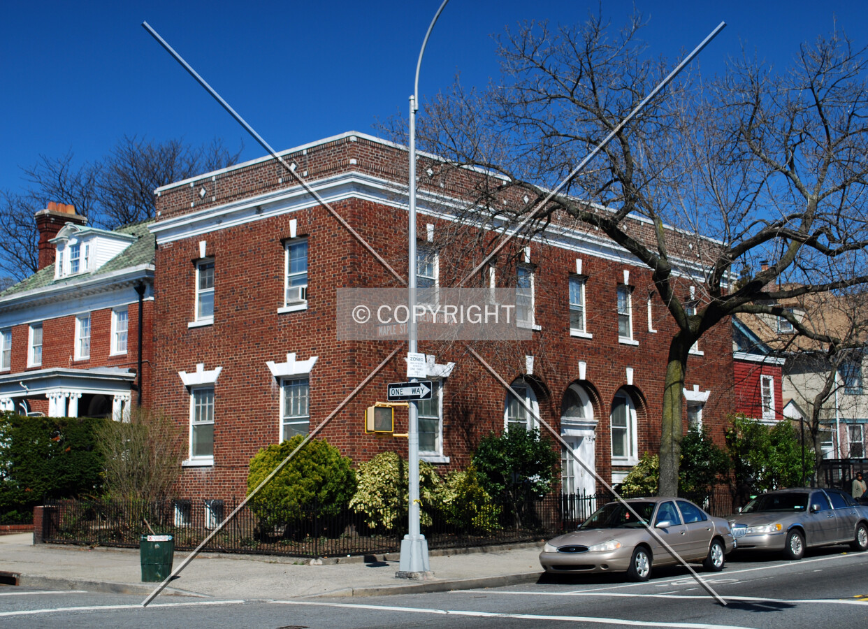 Viewed from the southeast along Bedford