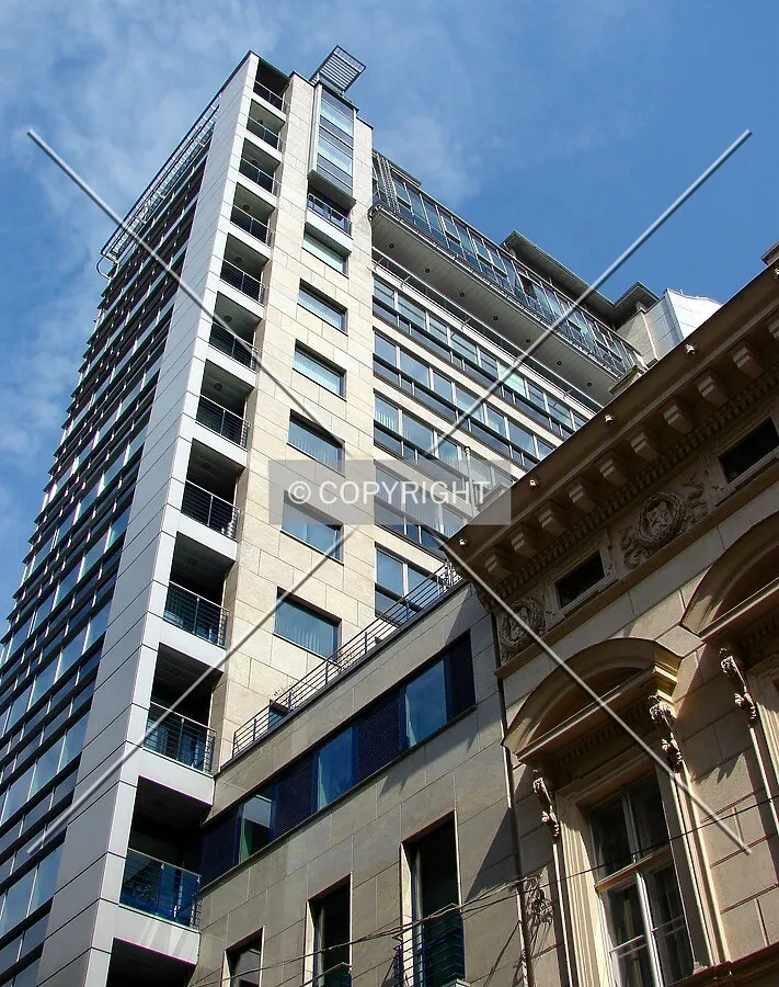 Looking up from the street