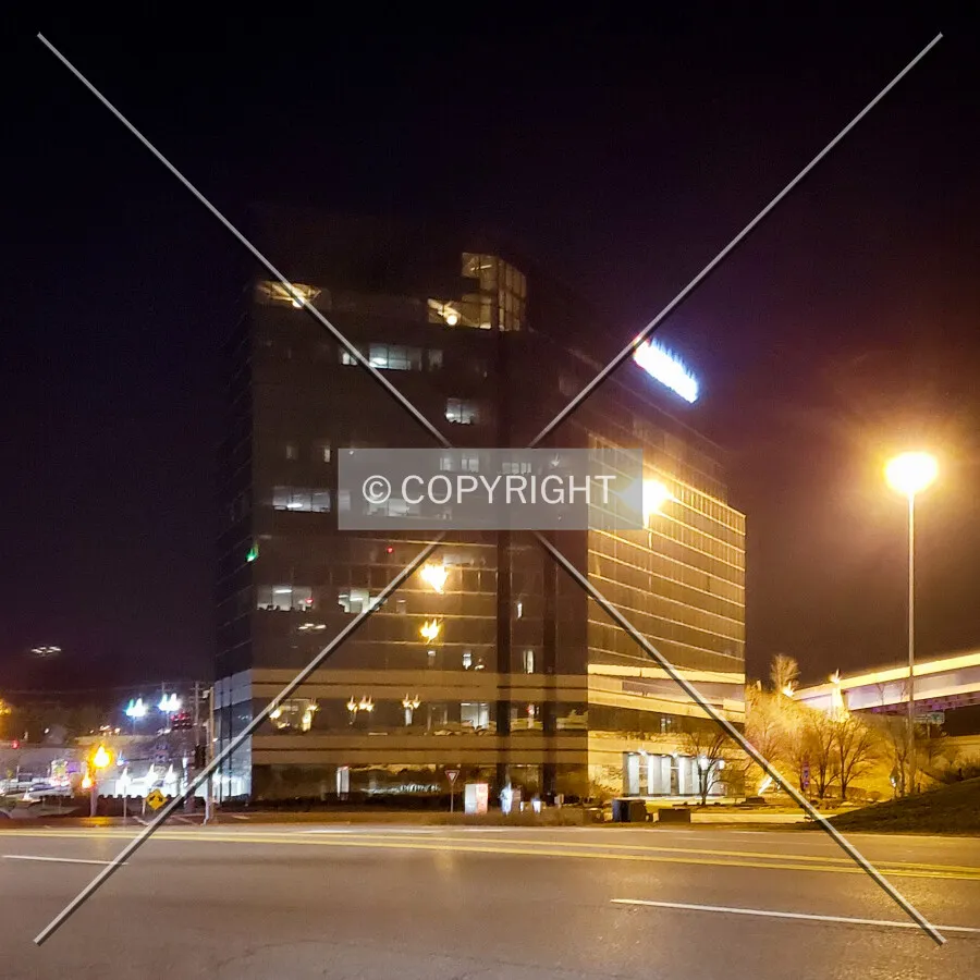 From the east at night; January 26, 2019