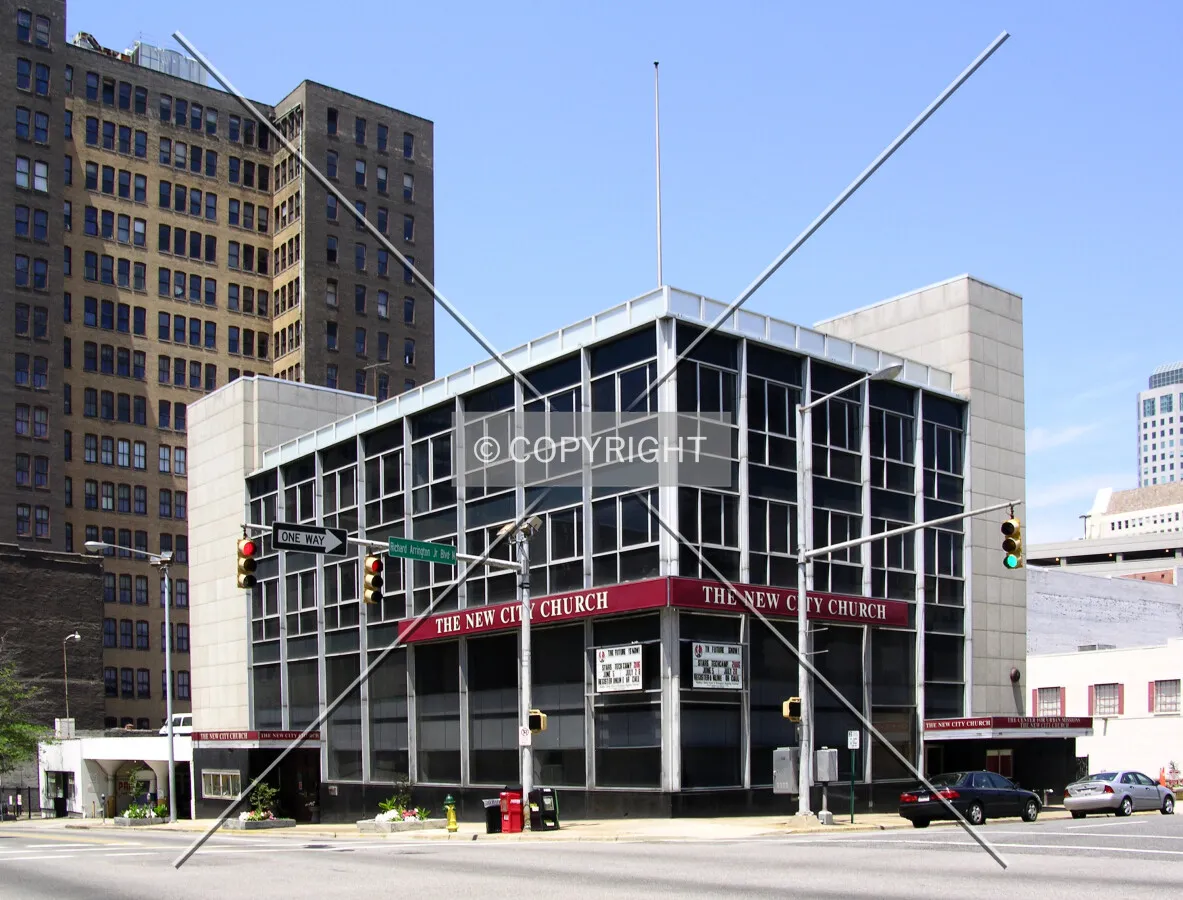 Looking northwest from Richard Arrington, Jr. Boulevard North