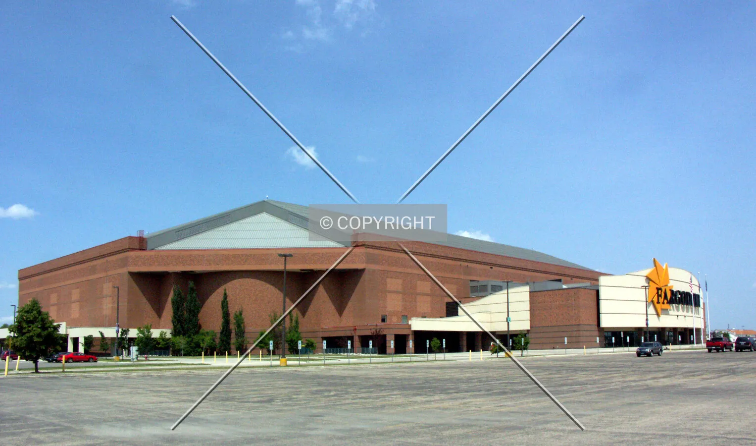 View from the southeast
