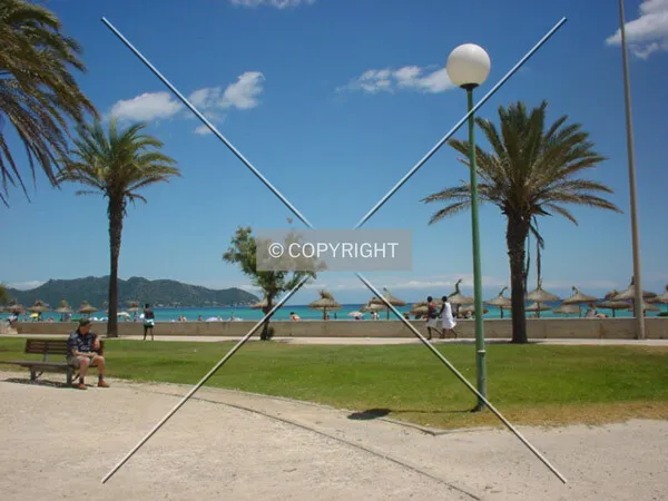 View to the promenade