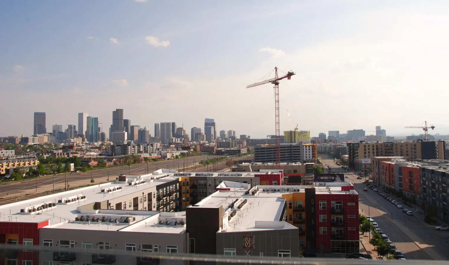 Downtown Denver from the rooftop lounge