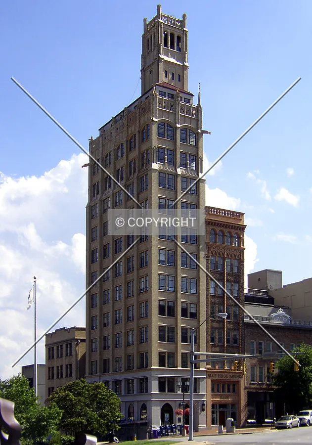 Looking southwest from College Street