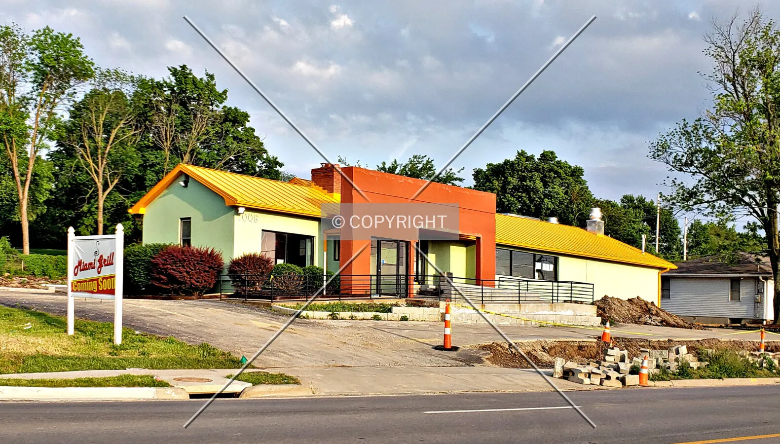 View from the northwest; May 23, 2019