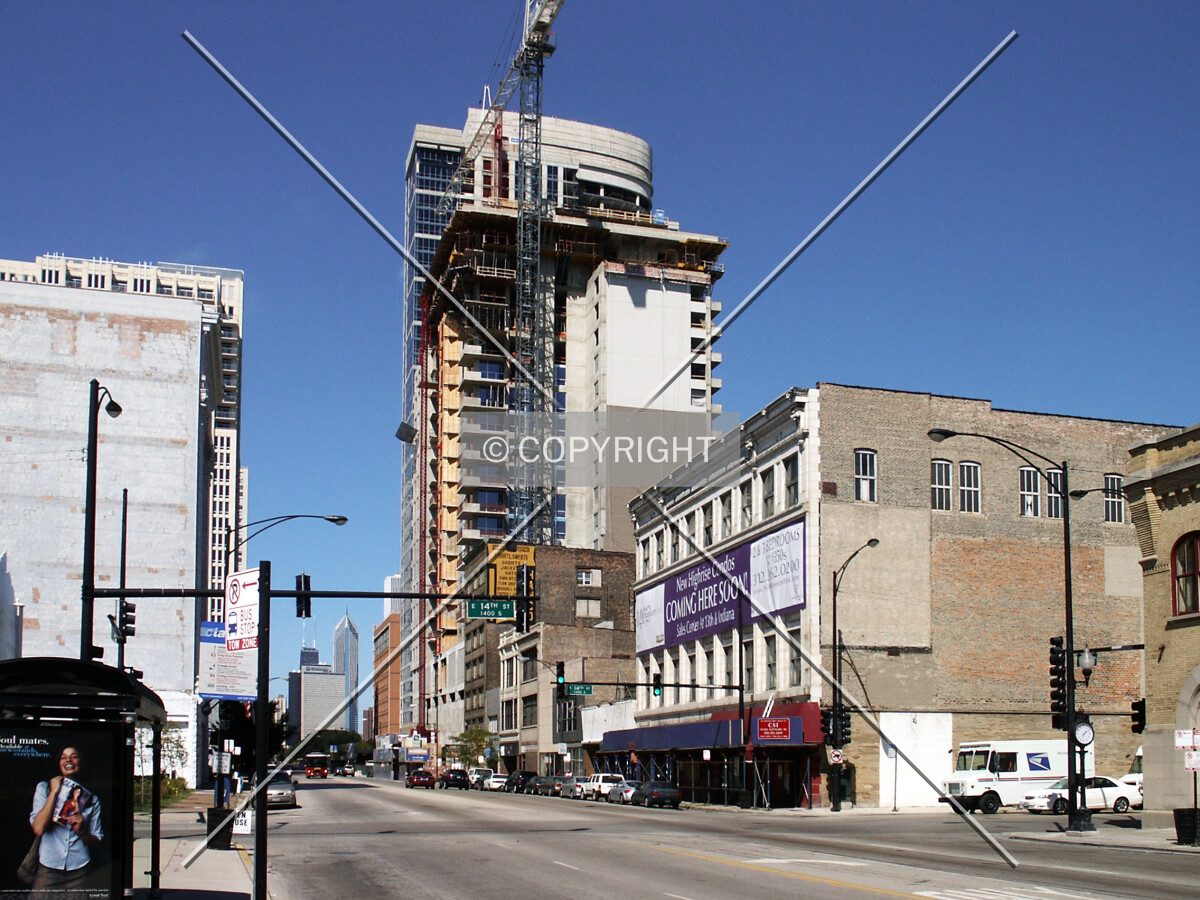 Looking north on Michigan Avenue