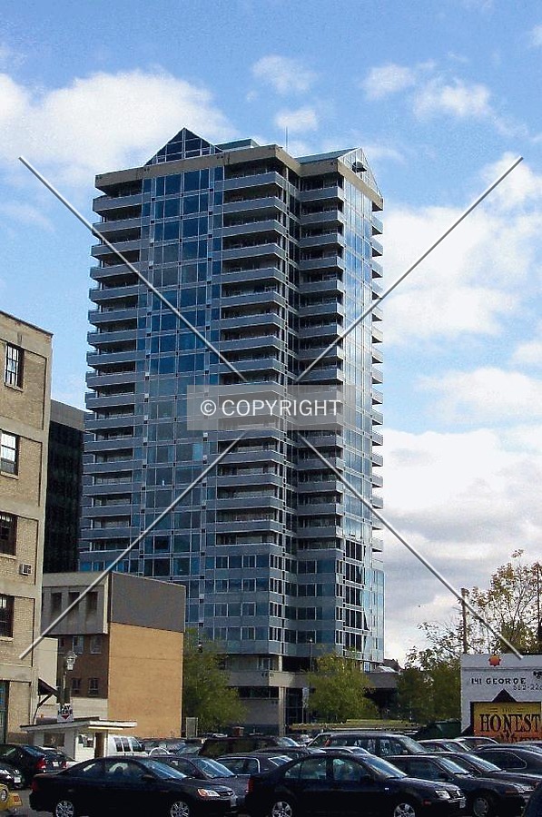 View of the north facade, as seen from York Street