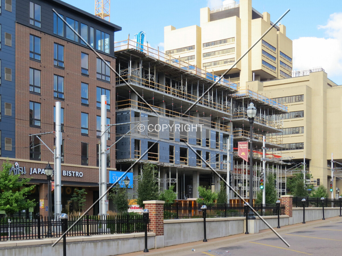 View to the southwest from Walnut Street SE