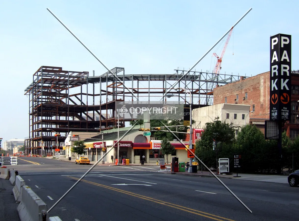 View from the northeast along Mulberry Street