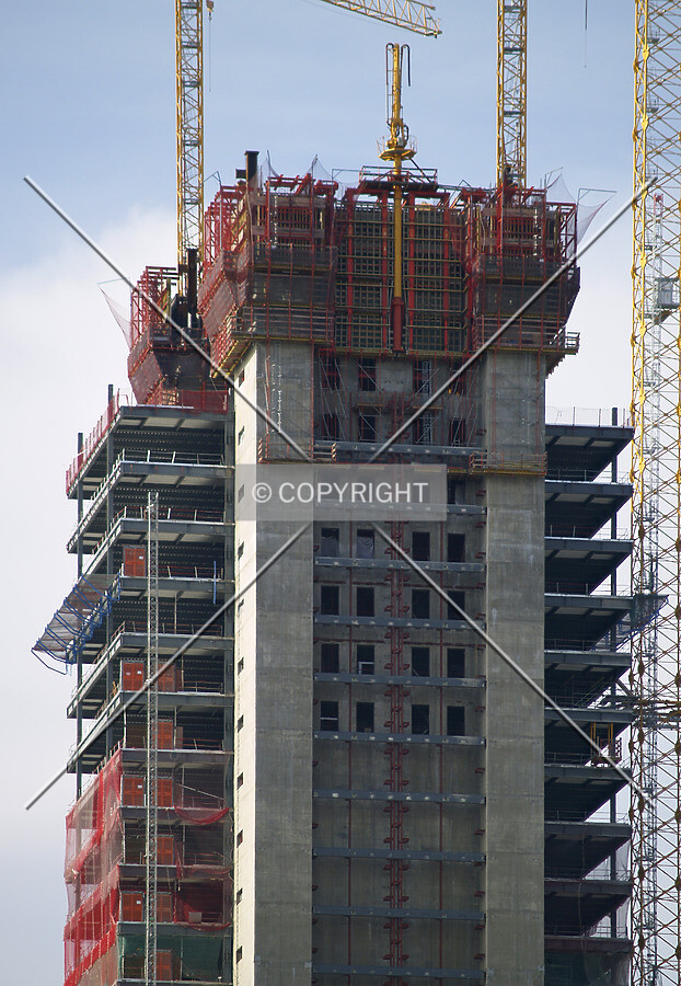 Top floors as seen from the east
