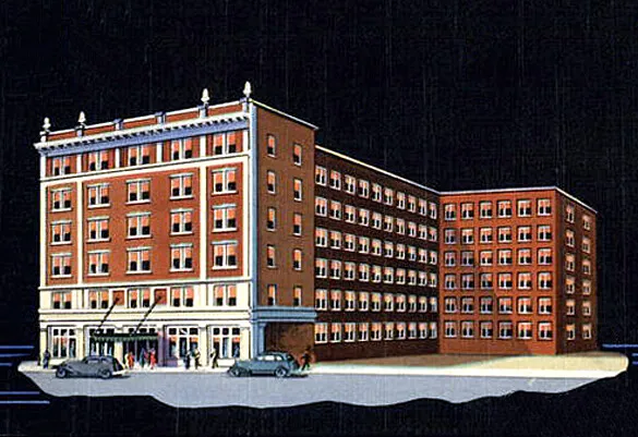 Vintage view from the northwest