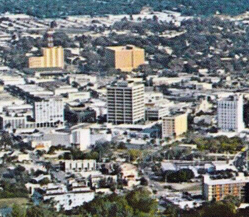 Vintage view from the northwest