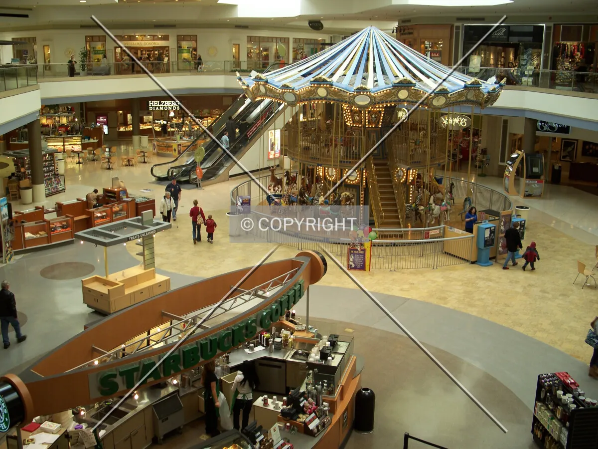 Looking across the main atrium from the second floor, January 4, 2008