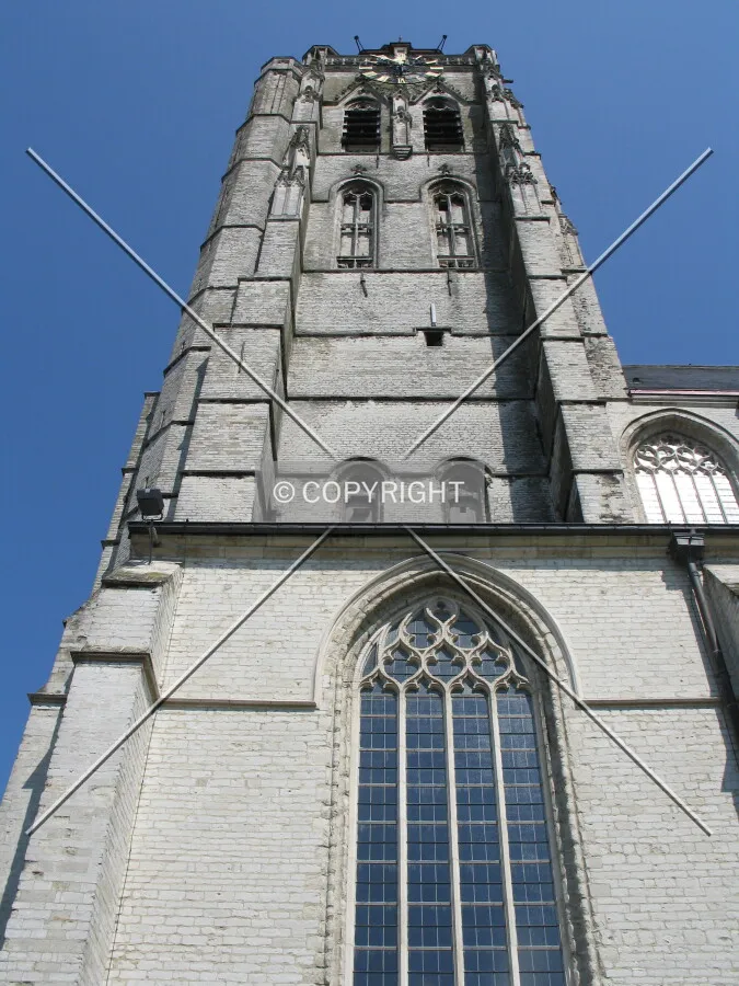 Looking up from the south